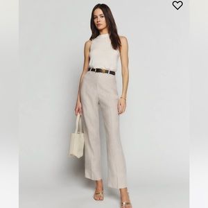 Reformation - Freddie Linen Pant (size 4)